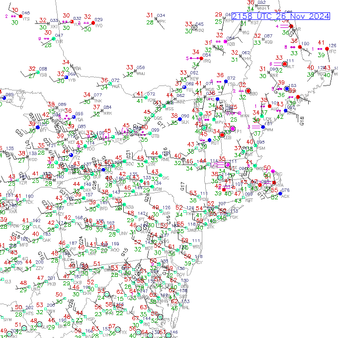 alb METAR plot