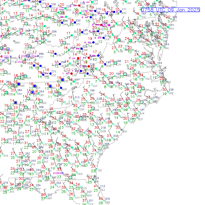 clt METAR plot