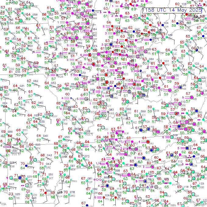 evv METAR plot