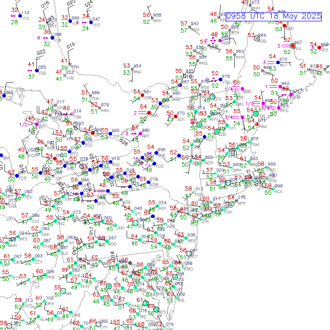 alb METAR plot