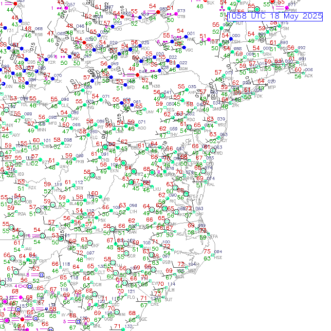 bwi METAR plot