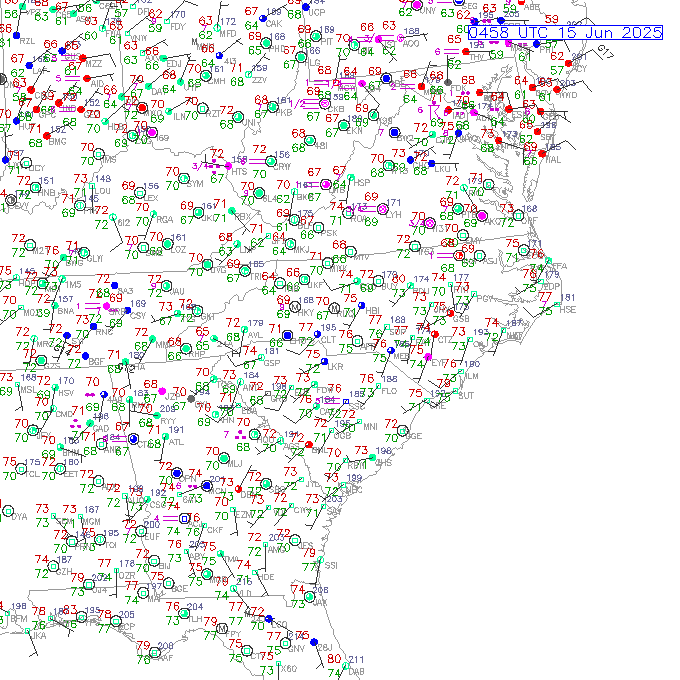 clt METAR plot