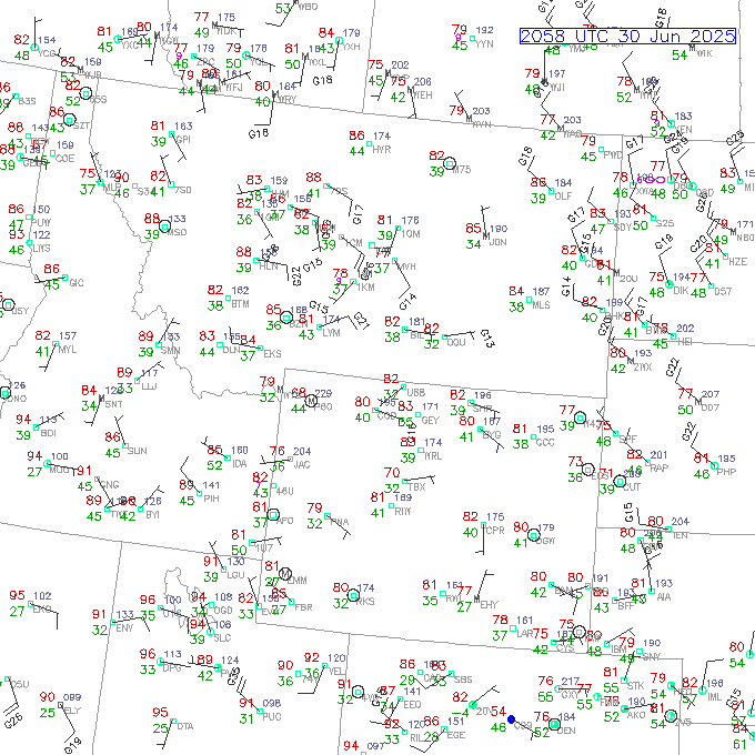 cod METAR plot