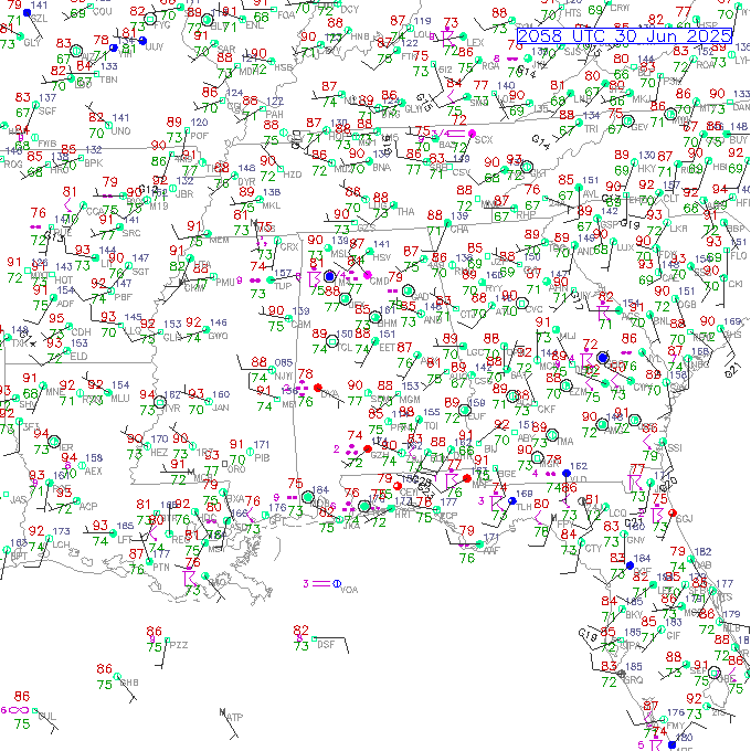 mgm METAR plot