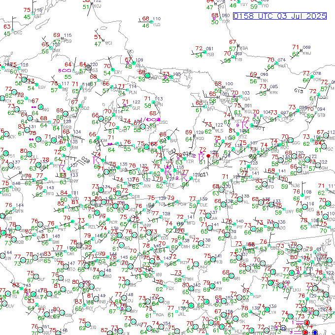 dtw METAR plot