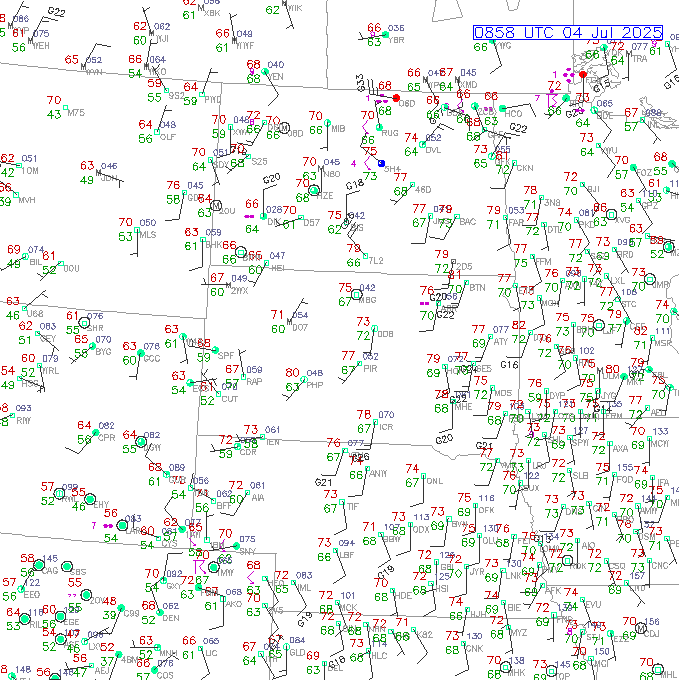 pir METAR plot