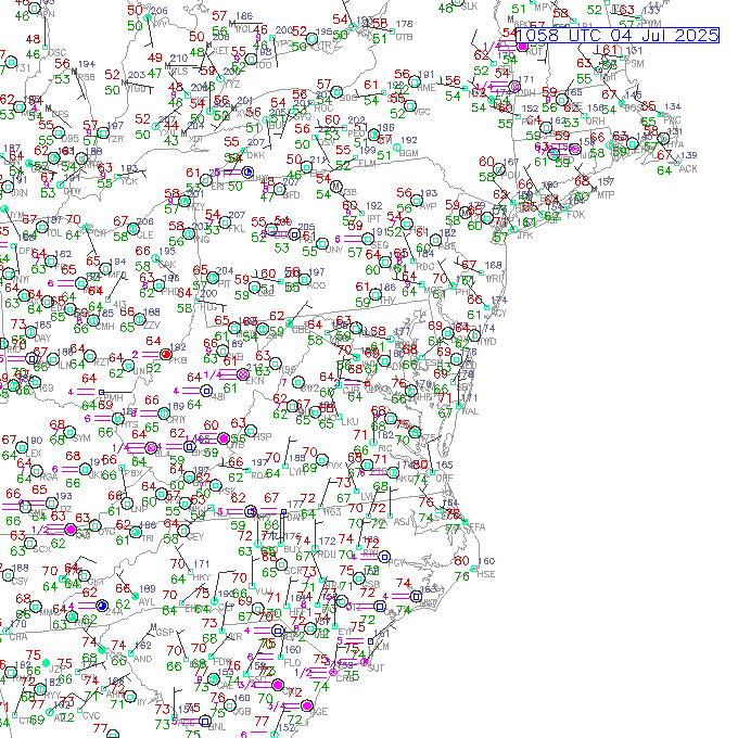 bwi METAR plot