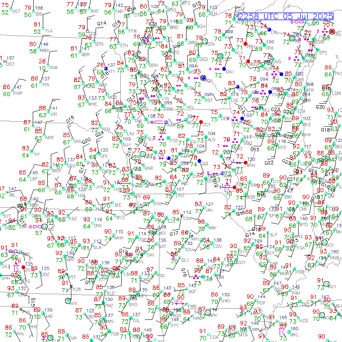 dsm METAR plot