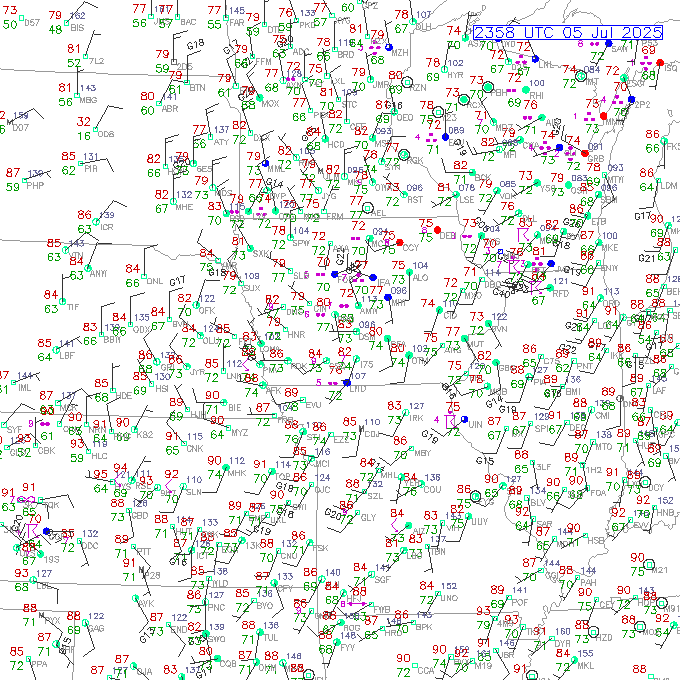 dsm METAR plot