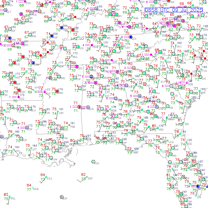 mgm METAR plot