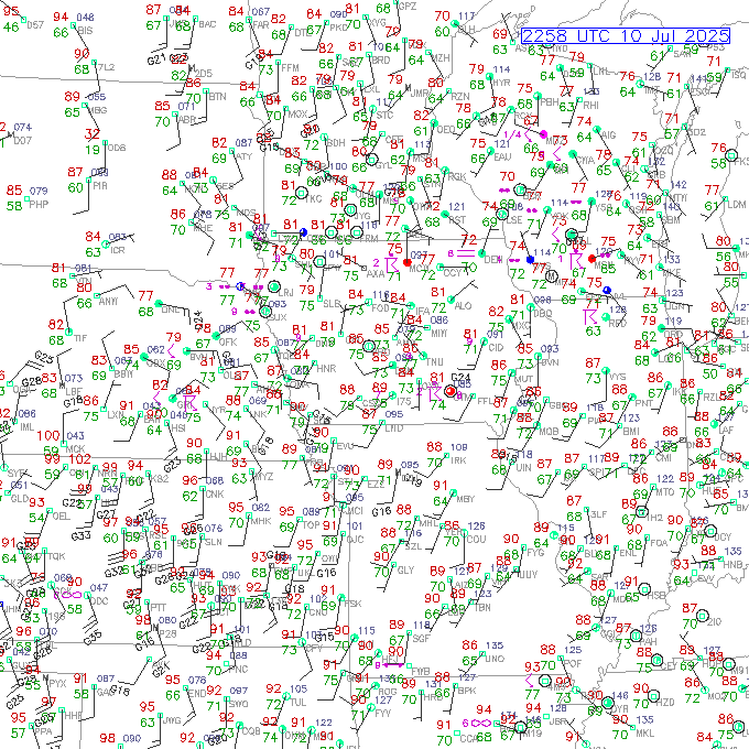 dsm METAR plot