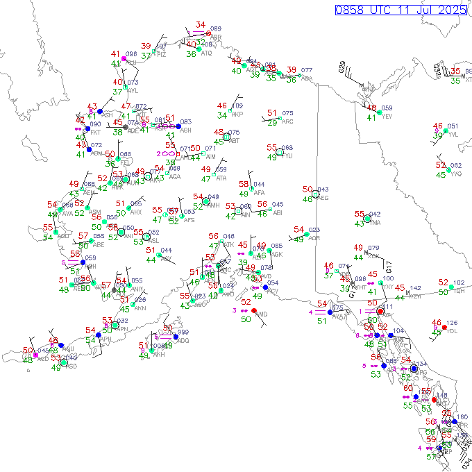 pak METAR plot