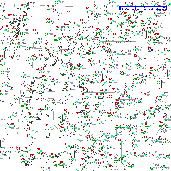 ict METAR plot