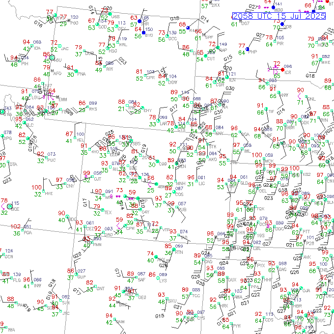 den METAR plot