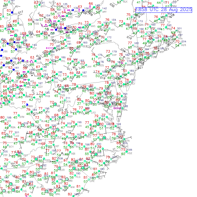 bwi METAR plot