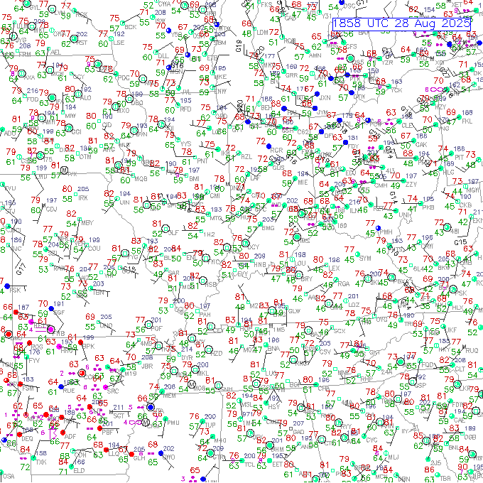 evv METAR plot