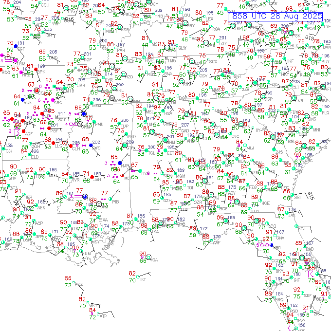 mgm METAR plot
