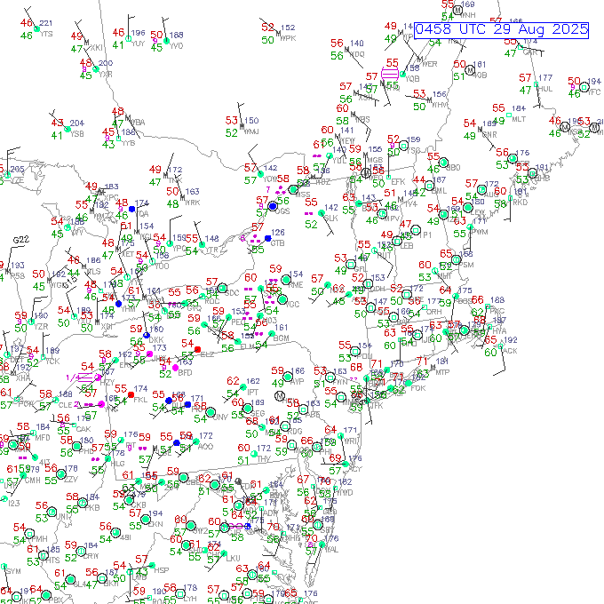 alb METAR plot