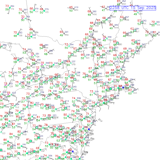 alb METAR plot