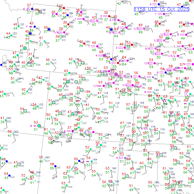 den METAR plot