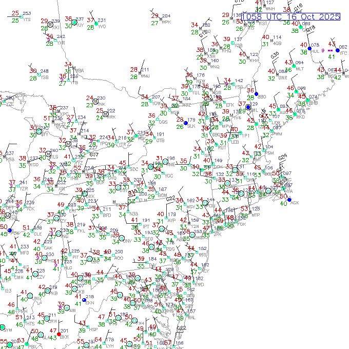 alb METAR plot