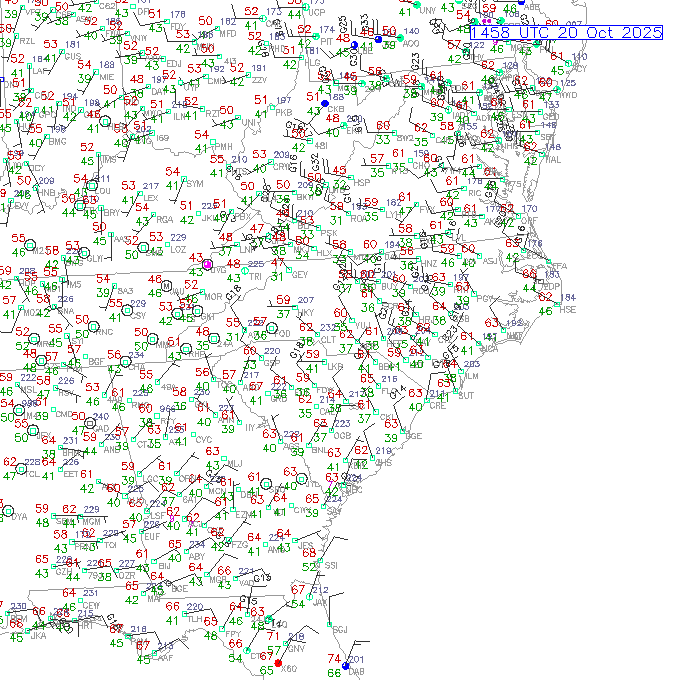 clt METAR plot