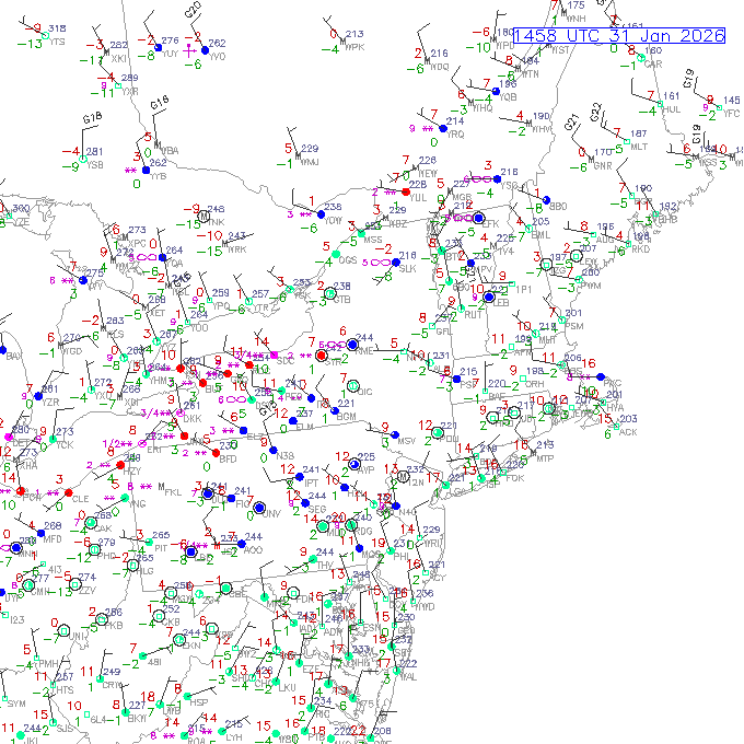alb METAR plot