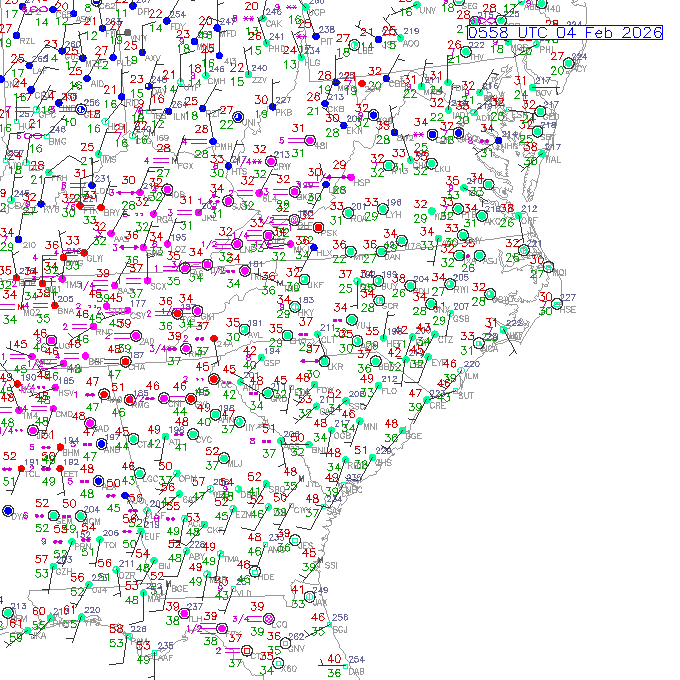 clt METAR plot