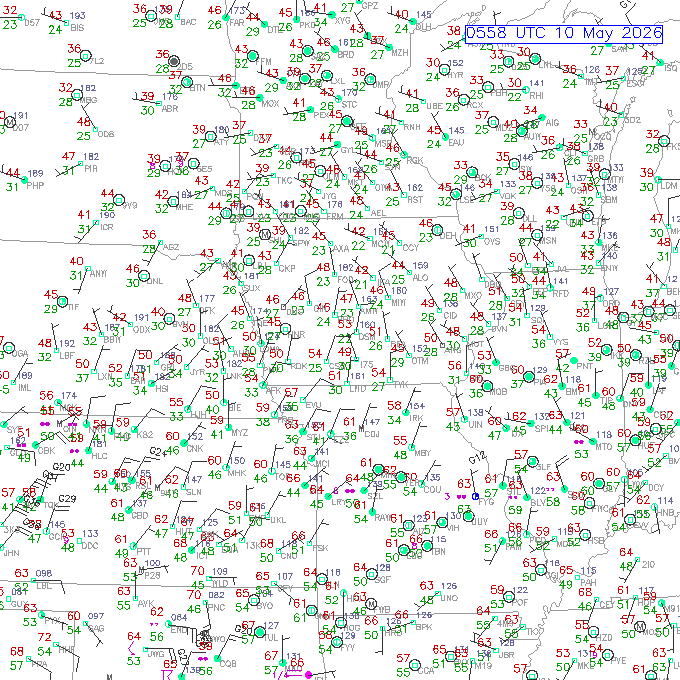 dsm METAR plot
