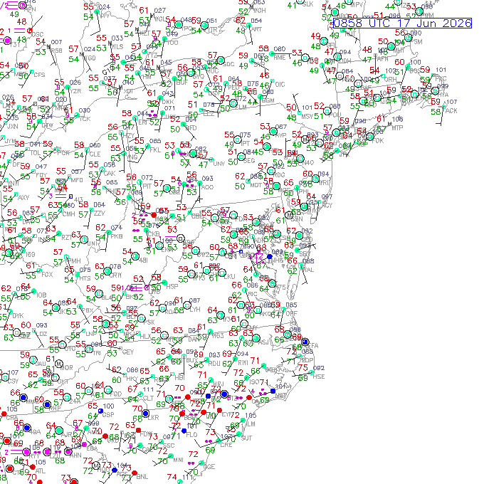 bwi METAR plot