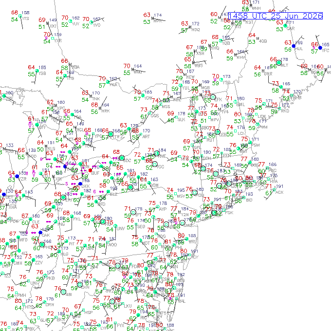 alb METAR plot