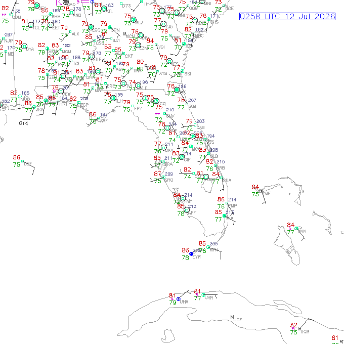 tpa METAR plot