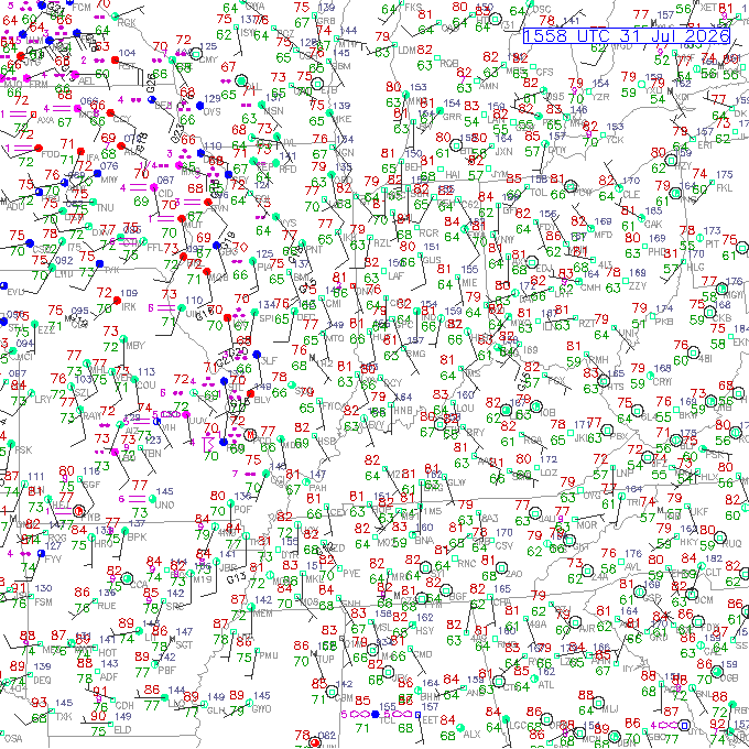 evv METAR plot
