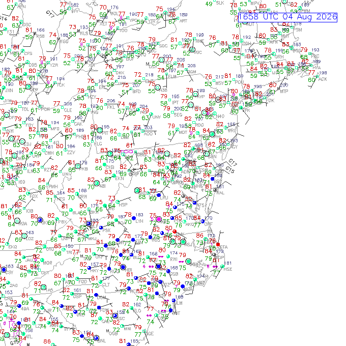 bwi METAR plot