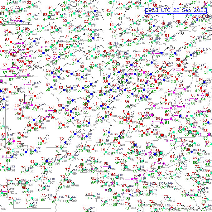 evv METAR plot