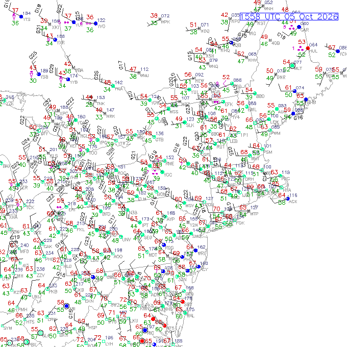 alb METAR plot