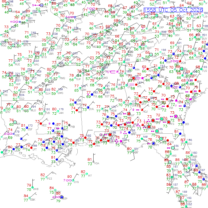 mgm METAR plot